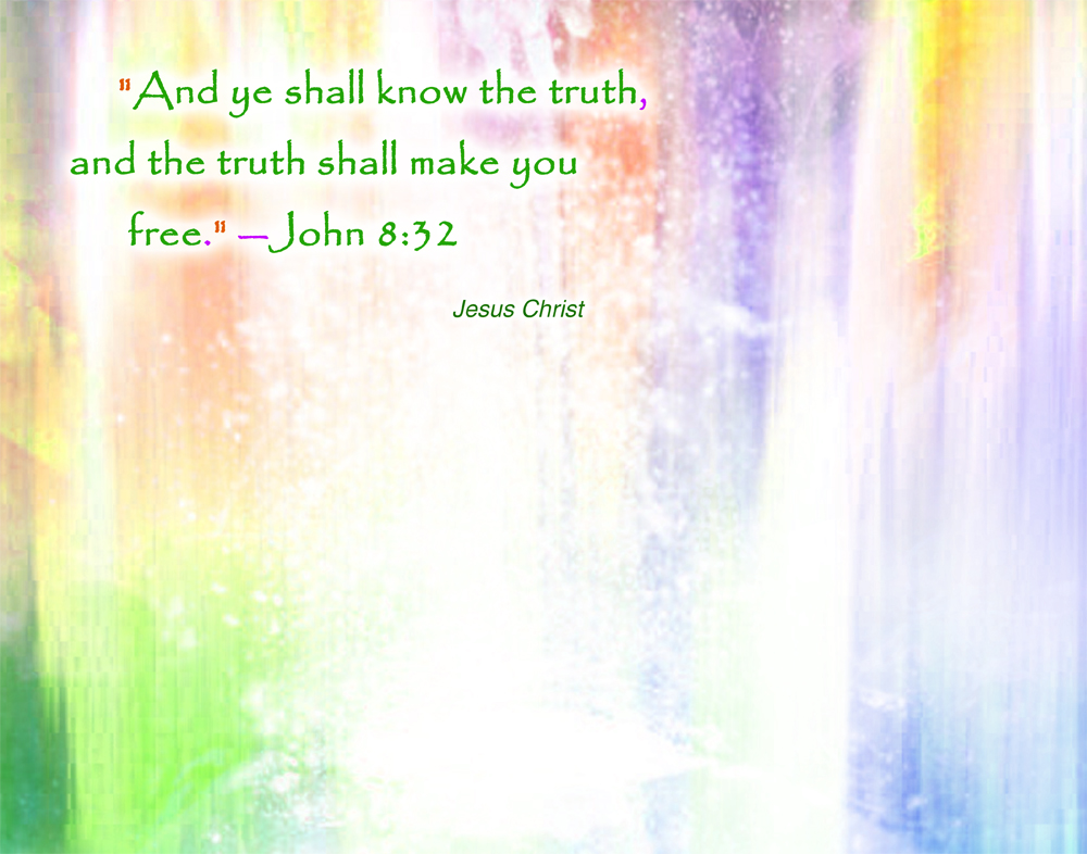 Jesus Christ John 8:32 wallpaper